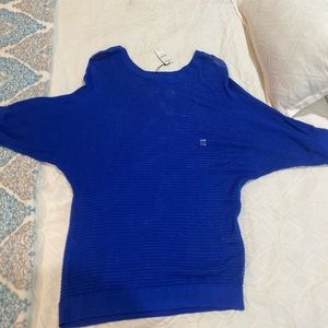 BNWT!! EXPRESS NETTING TOP IN ROYAL BLUE!!